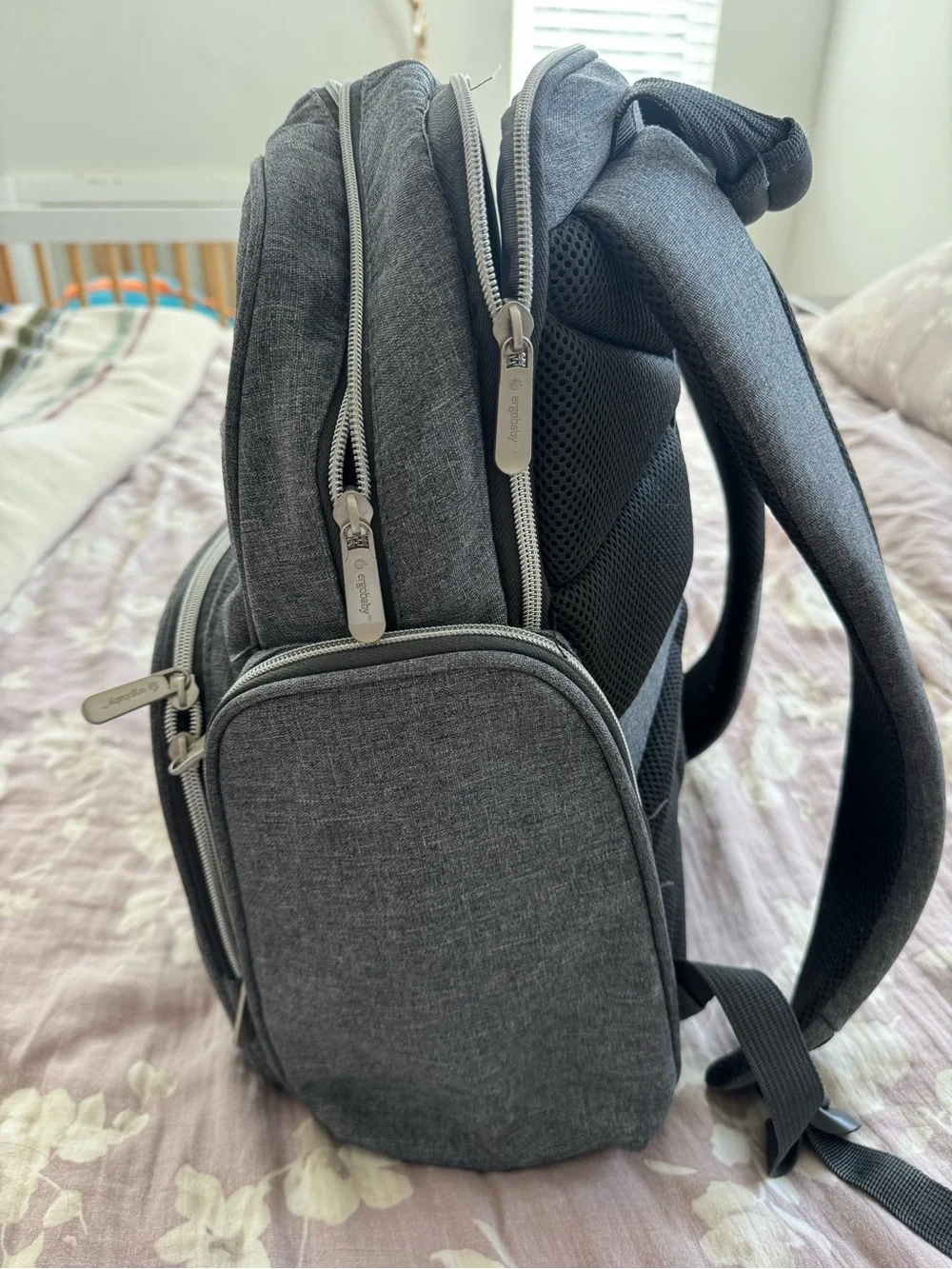 Gray ErgoBaby Diaper Bag